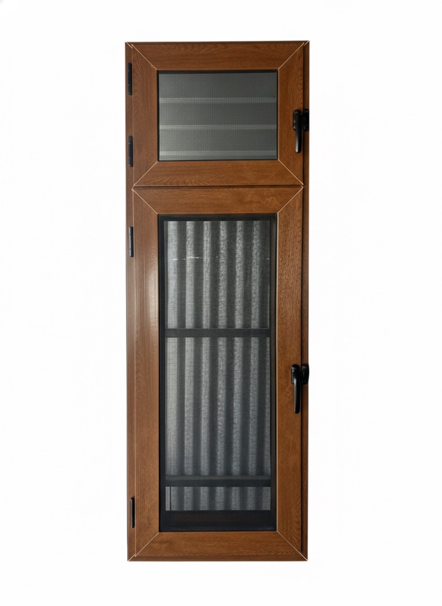 Top Louvers and Down Casment With Mesh Bathroom Win 97 Series (lemineted Profile)