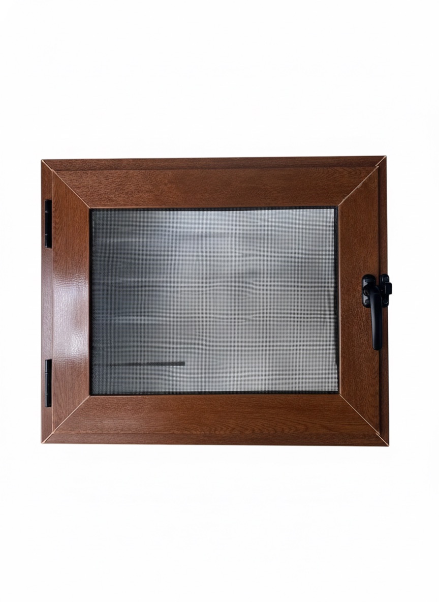 Louvers With Mesh 97 Series Bathroom Window (Lemineted Profile)