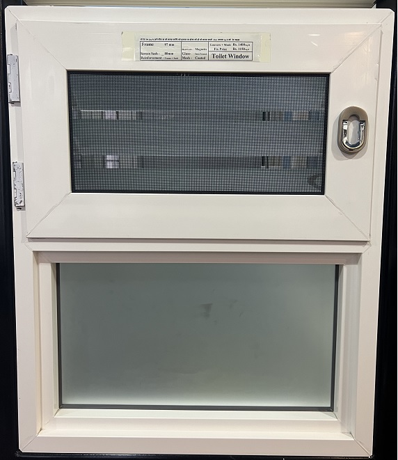 Louvers With Mesh+ Fix 97 Series Bathroom Window